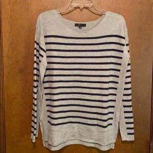 FATE gray and Navy stripped sweater (Stitch Fix)